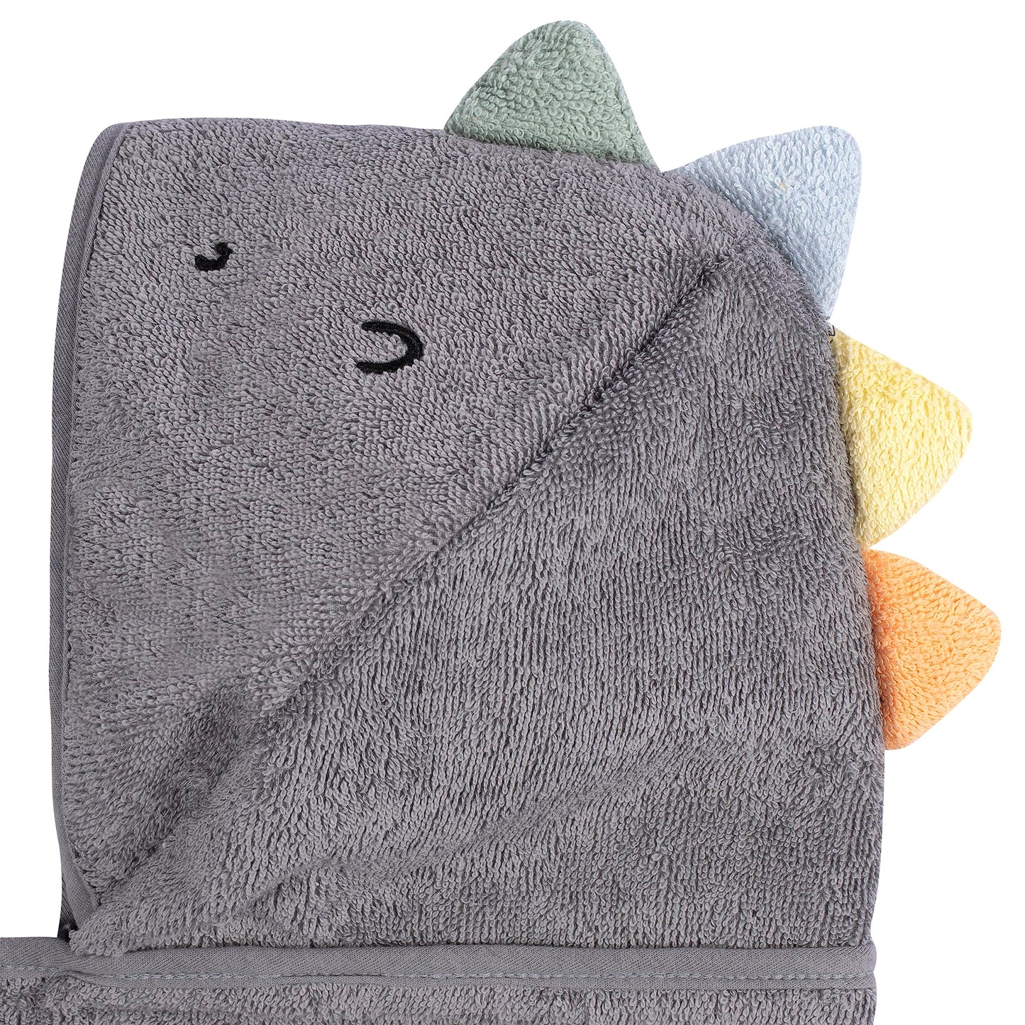 Gerber Baby 4 Piece Animal Character Hooded Towel and Washcloth Set, Brown Lion, One Size