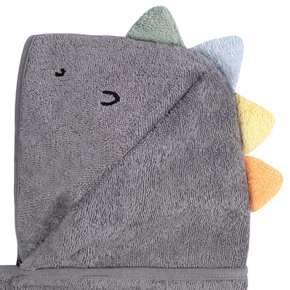 Gerber Baby 4 Piece Animal Character Hooded Towel and Washcloth Set, Brown Lion, One Size
